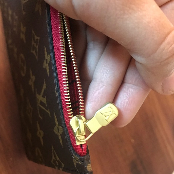 Authentic Louis Vuitton Neverfull GM monogram red cherry lining NEW - Picture 6 of 10